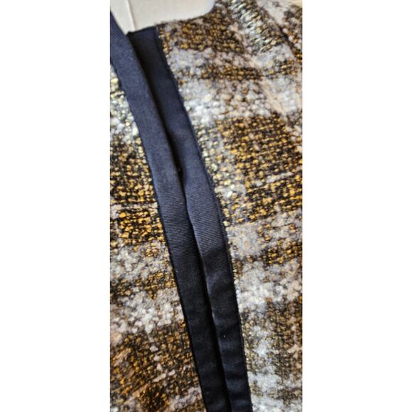 Lands' End Boucle Tweed‎ Wool Blend Plaid Blazer Jacket Women Size 16 Multicolor - Picture 4 of 8